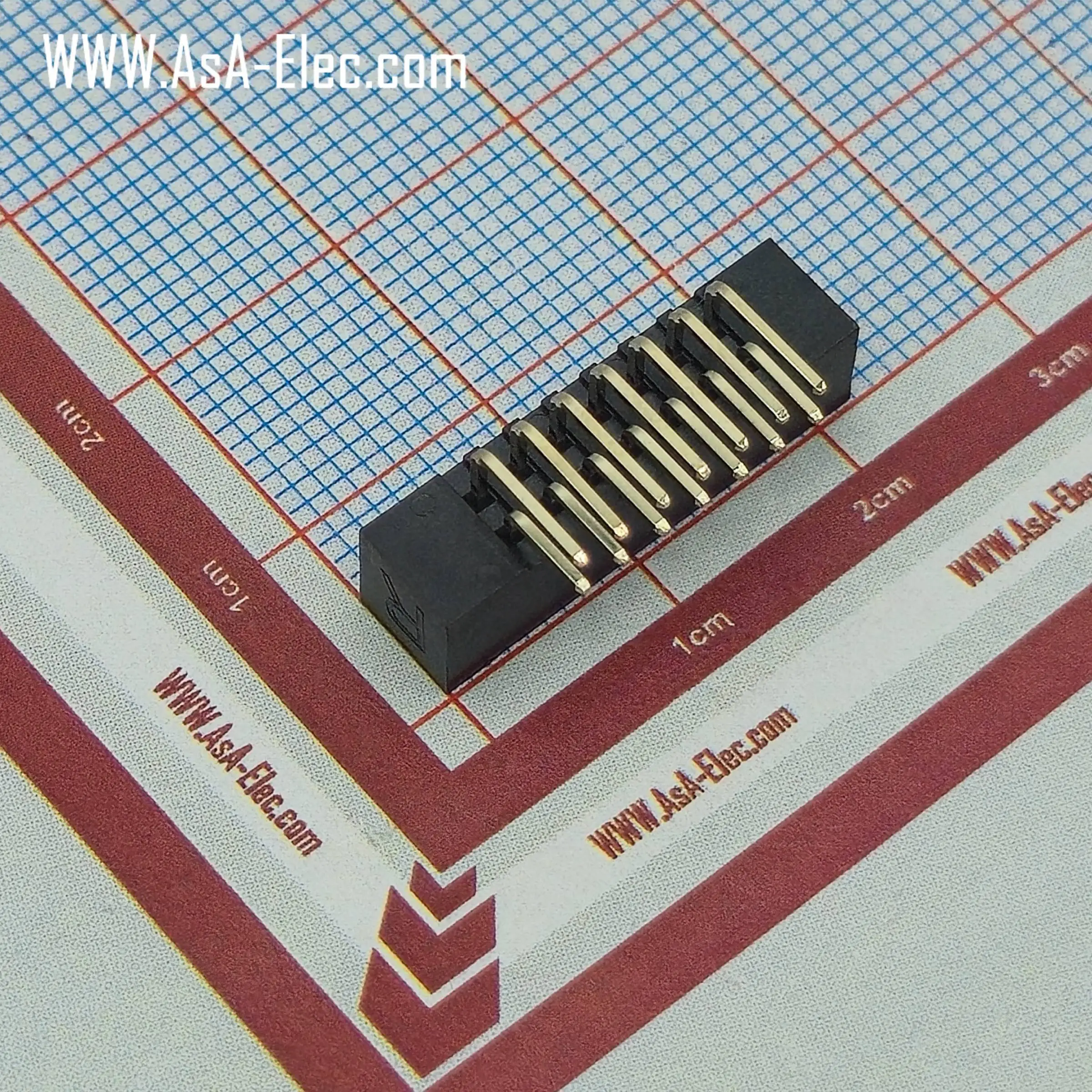 کانکتور باکس هدر 2.00 میلیمتر 14 پین نر رایت BOX